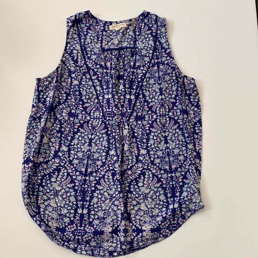Rebecca Taylor Exclusive Floral Silk Tank